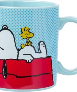 Silver Buffalo Snoopy Woodstock Ceramic Mug