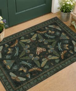 Dark Green Small Entry Rug for Home