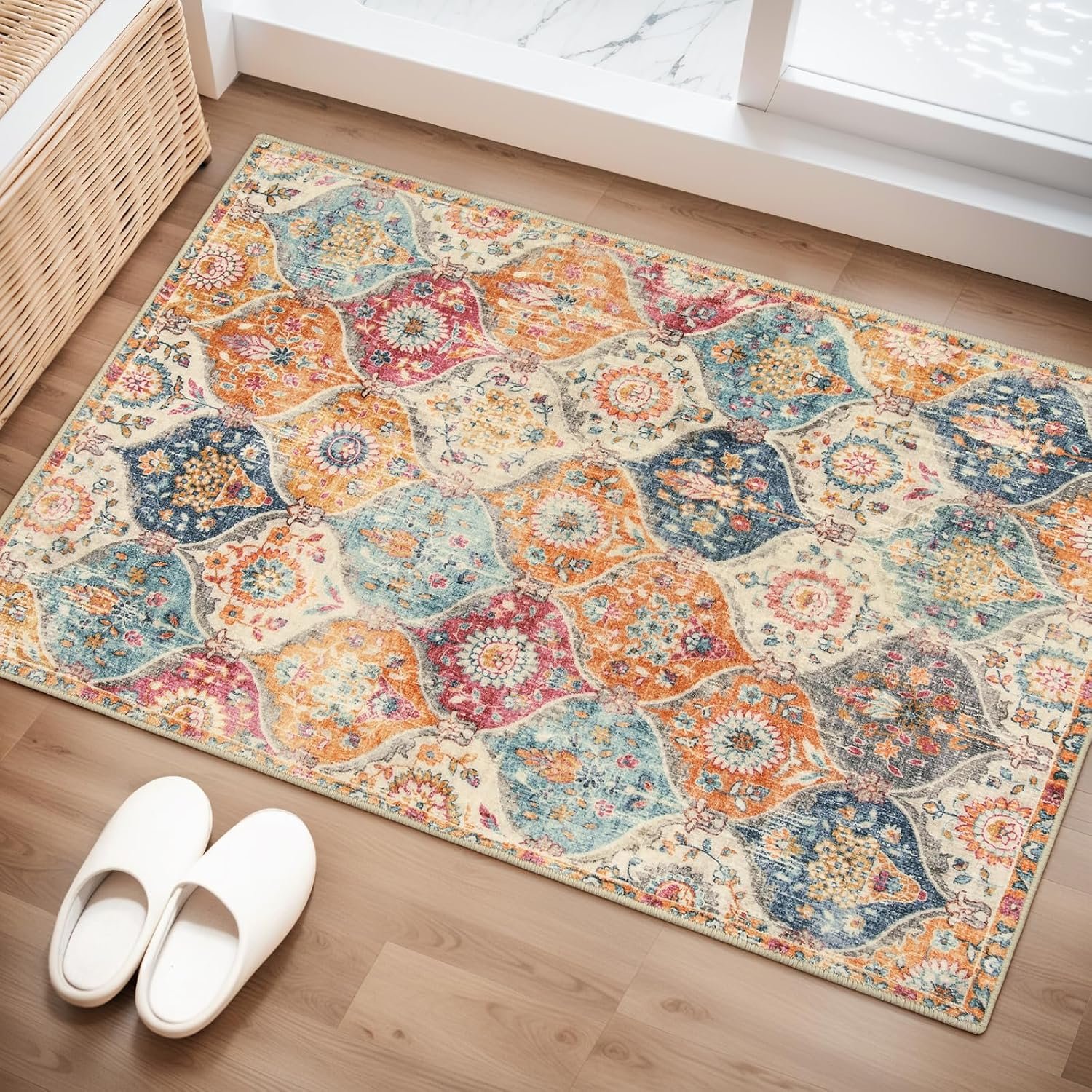 Washable Non-Slip Rugs for Entryway and Kitchen