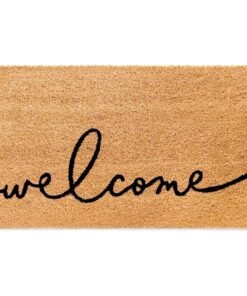 Aesthetic Script Non-Slip Welcome Mat