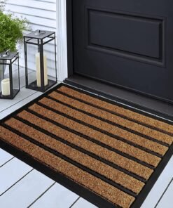 Durable Brown Door Mat for Outdoor Entrance