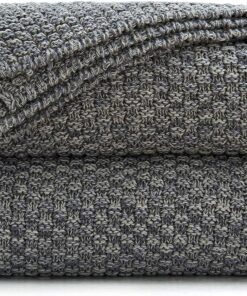 Cozy 100% Cotton Knitted Throw Blanket