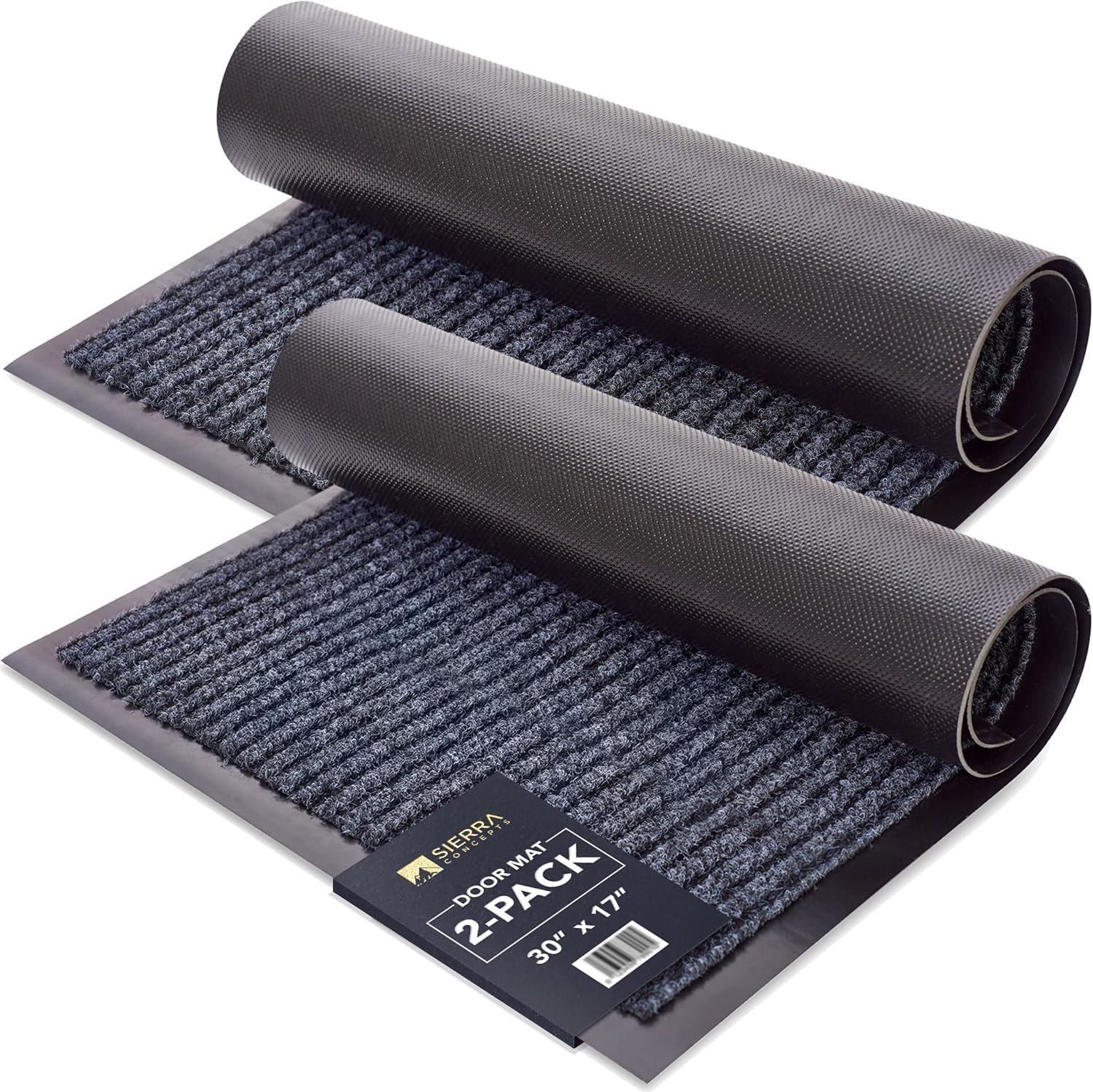 Steel Gray Indoor Outdoor Welcome Mat